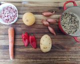 Une image de l'étape 1 de Riz Frit aux Légumes.