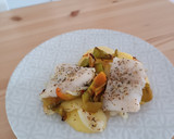 Foto del paso 5 de la receta: Panga con patatas, pimientos y cebolla en Airfryer