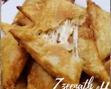 A picture of step 3 of Cheese Loaded Samosas.