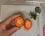A picture of step 3 of Cream-in Frozen Strawberry.