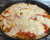 Foto del paso 4 de la receta: Pizza de pollo sin harinas