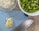 A picture of step 3 of Cheesy Broccoli Cornbread 🧀🥦.