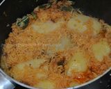 A picture of step 8 of Persian Loobia Polo (Green Bean Rice With Minced Beef) لوبیا پلو با گوشت چرخ کرده.