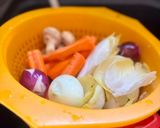 Une image de l'étape 1 de Poulet au four légumineux.
