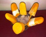 A picture of step 6 of Guilt Free Mango Yogurt Lollies.
