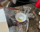 Foto del paso 8 de la receta: Setas de cultivo a ajillo con jamón y salsa con huevo poché