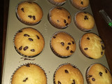 Muffins de limón con chispas sin manteca