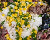 A picture of step 4 of Beef Rice on the Family Dinner Table.