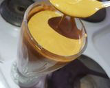 A picture of step 4 of Dolgona coffee.