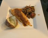 A picture of step 3 of Bronzino with Spicy Orange Sauce.