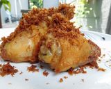 A picture of step 9 of Fried Chicken with Coconut Serundeng.