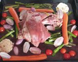 Foto del paso 3 de la receta: Timbal de verduras y lacón asado