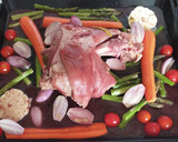 Foto del paso 3 de la receta: Timbal de verduras y lacón asado