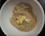 A picture of step 3 of No bake pudding cake.