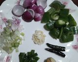 A picture of step 1 of Paneer Chilli for Kids.