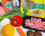 韓式雜菜冬粉잡채的食譜步驟1照片
