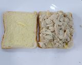 A picture of step 1 of Chicken grilled cheese sandwiches.
