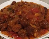 Foto del paso 5 de la receta: Mini albóndigas de pescado en salsa de brenjena
