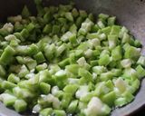 A picture of step 2 of Potlakaya Podi Koora/Snake gourd Dry Curry.