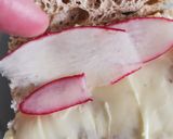A picture of step 3 of Radish and Salted Butter Sandwich.