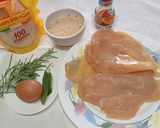 A picture of step 1 of Chicken Cutlets with Savory Breading.