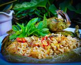 Foto langkah ke 8 dari resep Nasi Bakar Telur Ayam Peda ala Chef Muhammad.