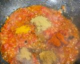A picture of step 2 of Chana Masala.