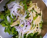 A picture of step 1 of Sabzi ke pakoray.