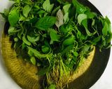 A picture of step 1 of Thotakura allam karam/Amaranth leaves curry cooked in milk#greenveg.
