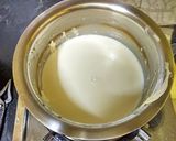 A picture of step 1 of Eggless Caramel Custard.