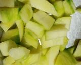 A picture of step 1 of Hara dhania chutney in summer style.
