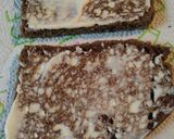 A picture of step 1 of Mac and Cheese on Pumpernickel.