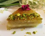 A picture of step 9 of Creamy Turkish Basbousa Cake.