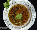 A picture of step 4 of Spicy bhindi masala.