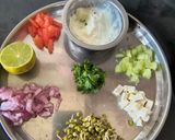 A picture of step 1 of Cucumber, Paneer & Sprouts Salad Boats – Summer Special Cold Protein Salad.