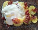Foto del paso 7 de la receta: Huevos Rotos con Jamón en Microondas