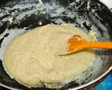 A picture of step 6 of Tiranga Kaaju Burfi.