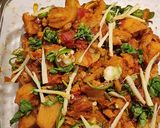 A picture of step 6 of آلو گوبھی.