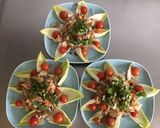 Une image de l'étape 5 de Salade d endives au maquereau pommes tomates cerises et coriandre.