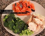 焗烤鮭魚蘑菇奶油白醬義大利麵的食譜步驟2照片
