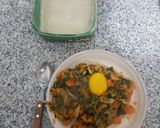 Foto del paso 4 de la receta: Tortilla de zapallo y espinacas