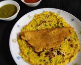 A picture of step 4 of Paneer chilla.