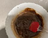 A picture of step 4 of Chocolate cake with chocolate base in microwave.