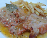 Foto del paso 5 de la receta: Llom adobat amb ceba i amb salsa vi blanc. Lomo adobado en salsa de vino blanco