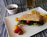 Foto del paso 9 de la receta: Bocadillo de olivada, pimientos fritos y cherrys caramelizados