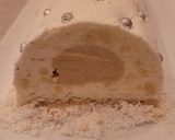 A picture of step 11 of Vanilla and Salted Caramel Yule Log.