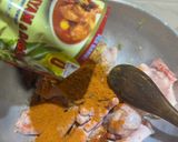 Gambar langkah 2 resipi Kari Ayam Tumis Darat.