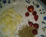 A picture of step 4 of Baghare dahi bade.