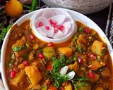हरे बैंगन आलू की मसाला करी सब्ज़ी (Hare baingan aloo ki masala curry sabzi recipe in Hindi) रेसिपी चरण 16 फोटो