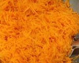 A picture of step 1 of Carrot Halwa or Gajar Halwa.